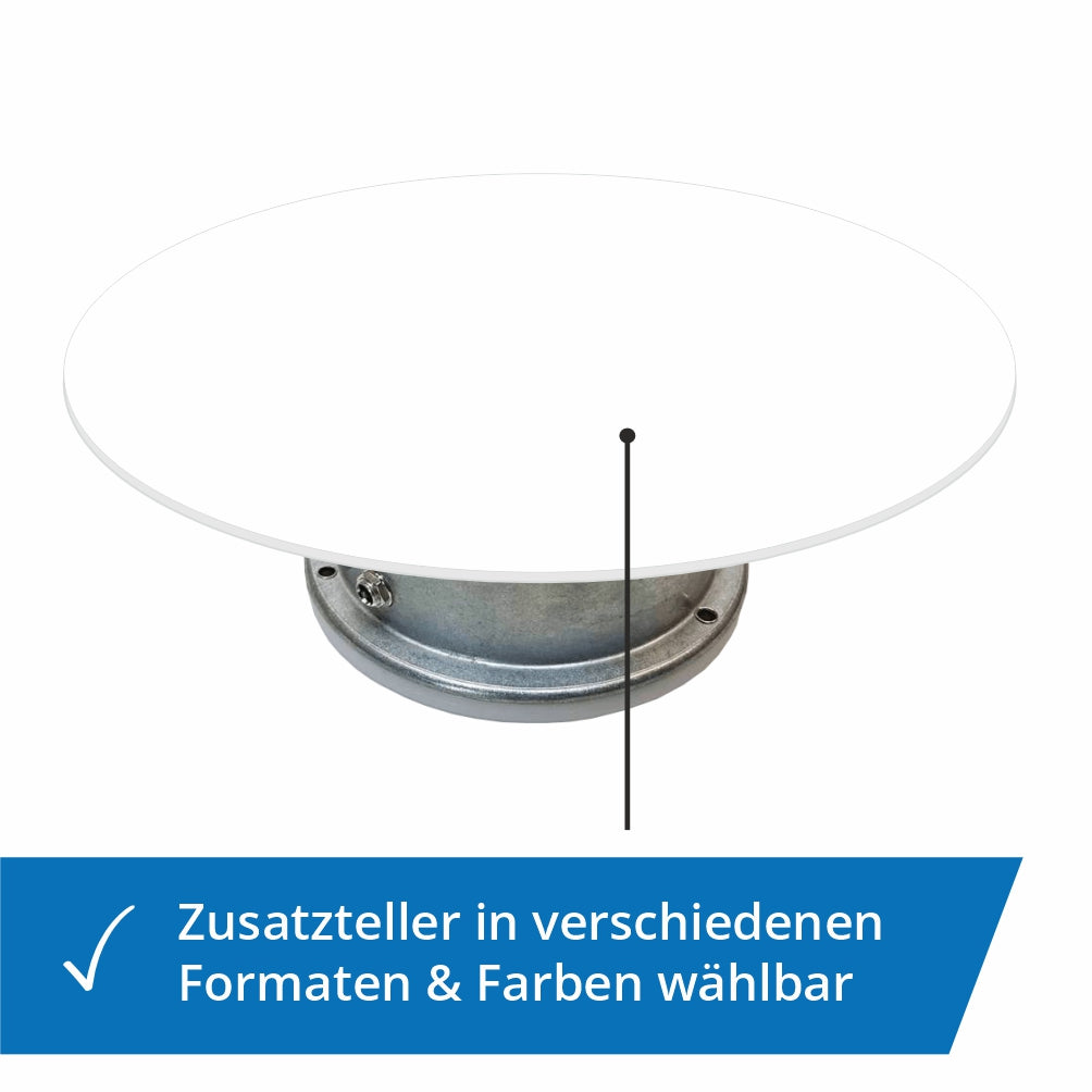 Runde Aufsatzscheibe für 10 kg Batteriedrehbühne