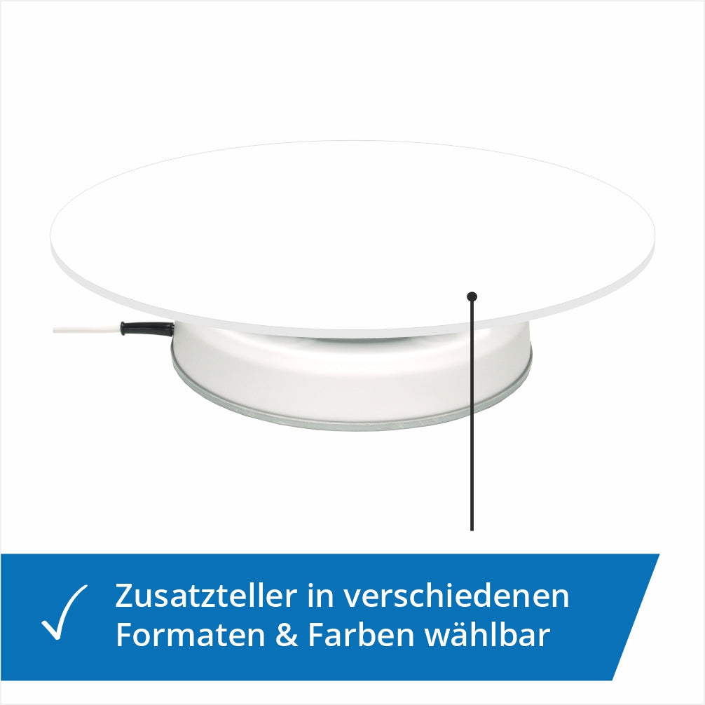 Drehbühne mit 25 kg Tragkraft–mit größerer Plattform