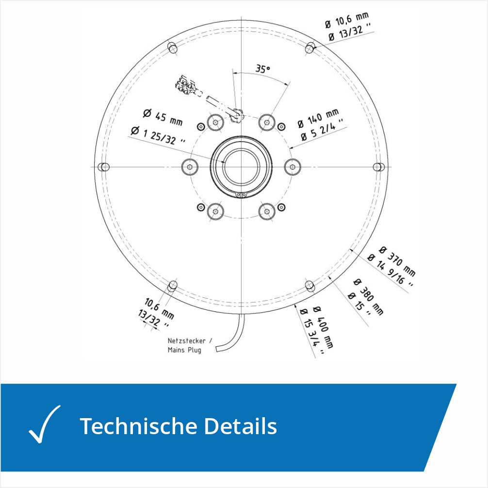 Starke Drehbuehne bis 750 kg belastbar für Indoor und Outdoor