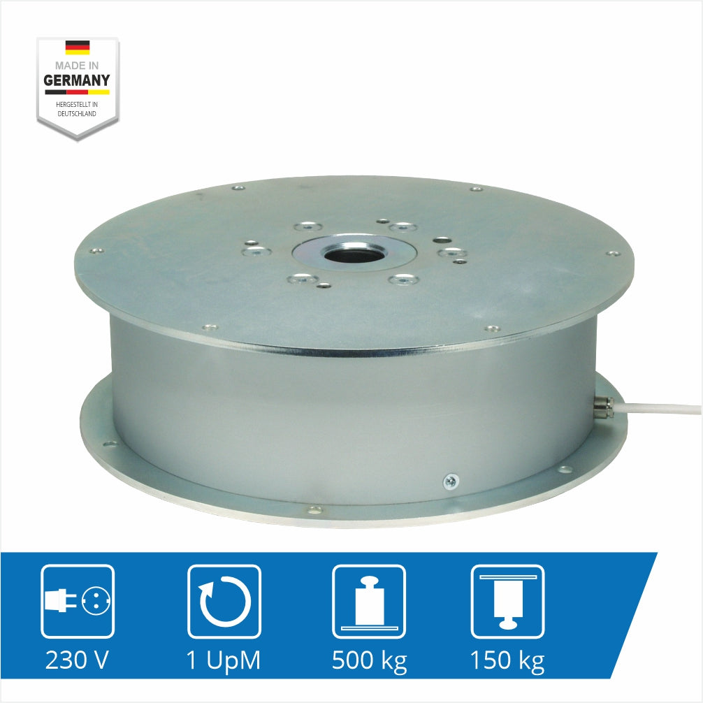 Schwerlast-Drehbühne 500 kg – für großformatige Exponate & Maschinen