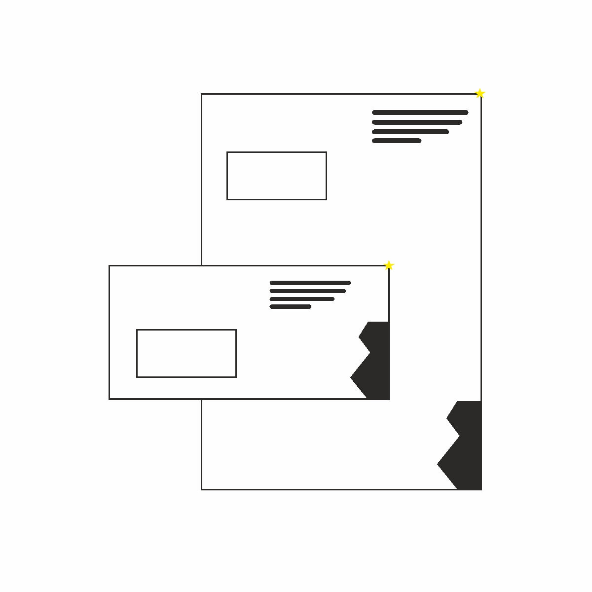 Individuell gestaltete Briefumschläge im Corporate Design