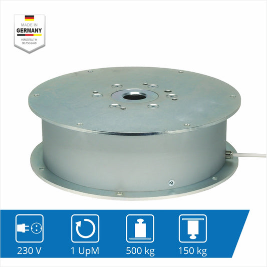 Schwerlast-Drehbühne 500 kg – für großformatige Exponate & Maschinen