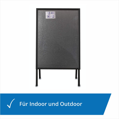 Kundenstopper oder Plakataufsteller A1 oder A2 in der Farbe schwarz