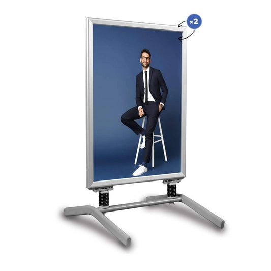 Kundenstopper oder Straßenaufsteller Outdoor, wetterfest für Poster oder Plakate A1