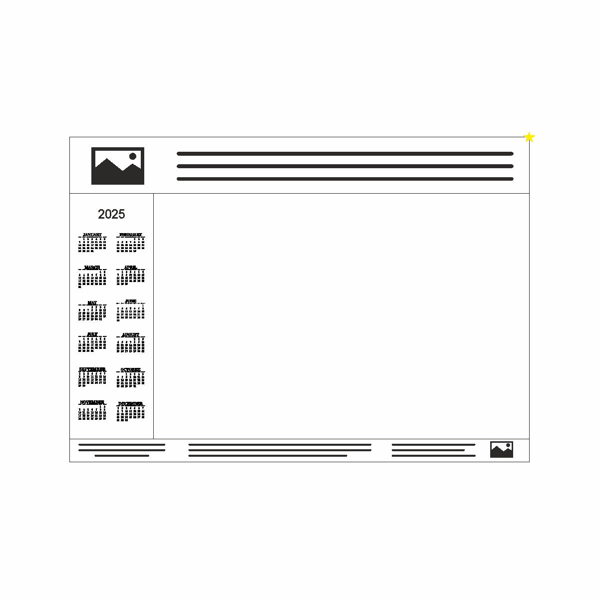 Schreibtischunterlagen mit Kalender und Firmenbranding